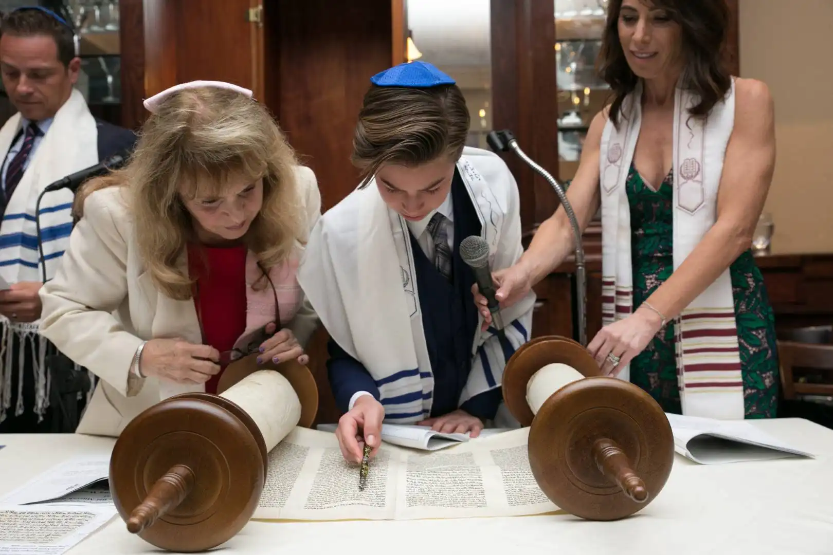 Bar Mitzvah Boy Reading Torah