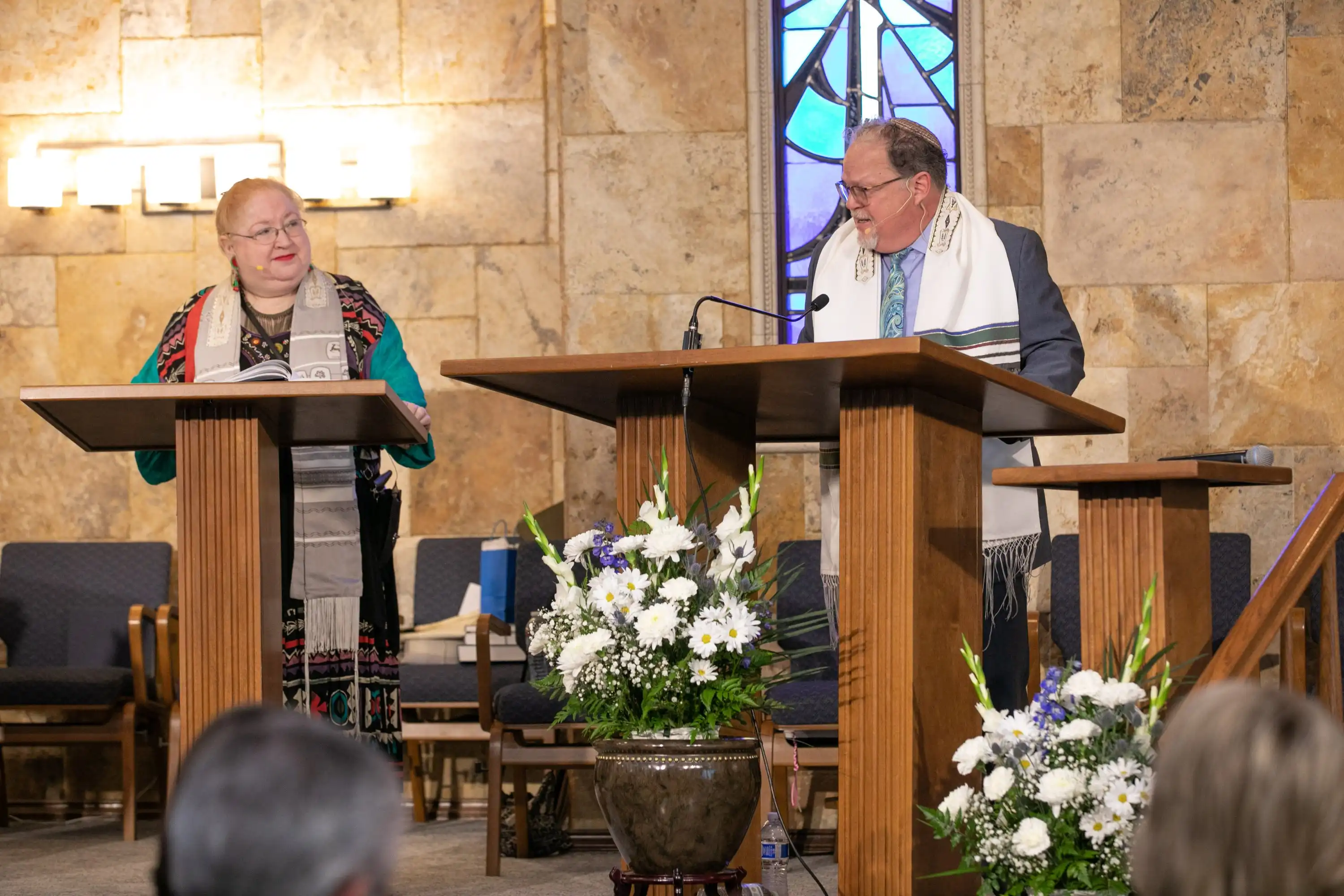 Rabbi Speaking During Ceremony