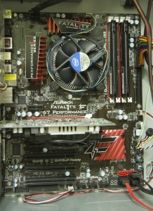 System with original Intel CPU Cooler